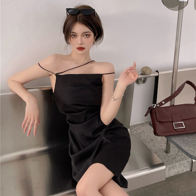 Đầm Hai Dây Trơn Màu Gợi Cảm Dành Cho Nữ | BigBuy360 - bigbuy360.vn