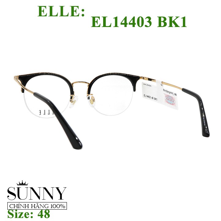 EL14403 BK1 - gọng kính Elle chính hãng, bảo hành toàn quốc