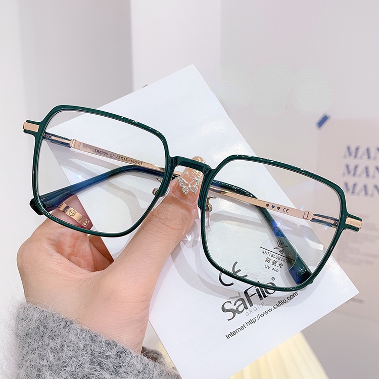 Mắt Kính Gọng Kim Loại Tròn Chống Bức Xạ Máy Tính Cho Nam Nữ