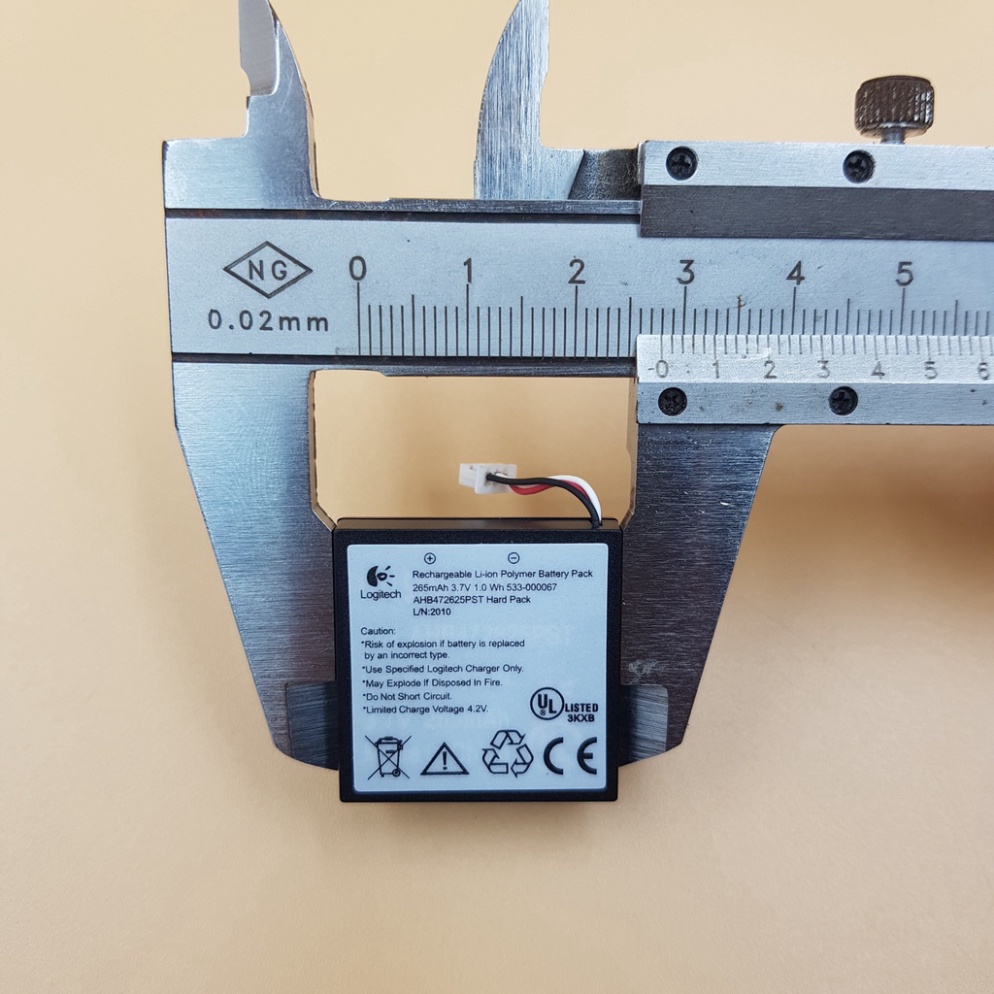 Pin Lipo 3.7V 265mAh AHB472625PST Hard Pack Pin Sạc Cho headphone Bluetooth Logitech H800