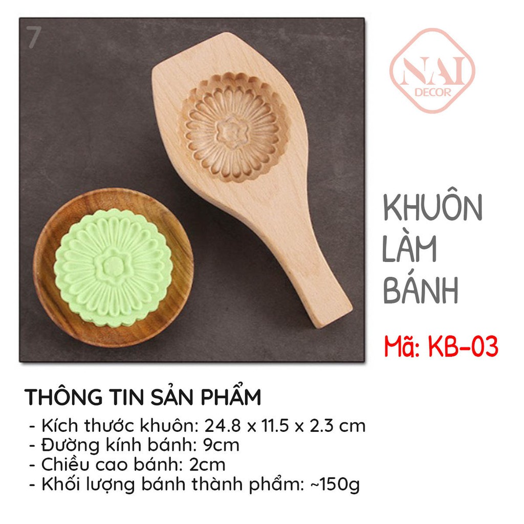 Khuôn gỗ làm bánh trung thu nhiều mẫu