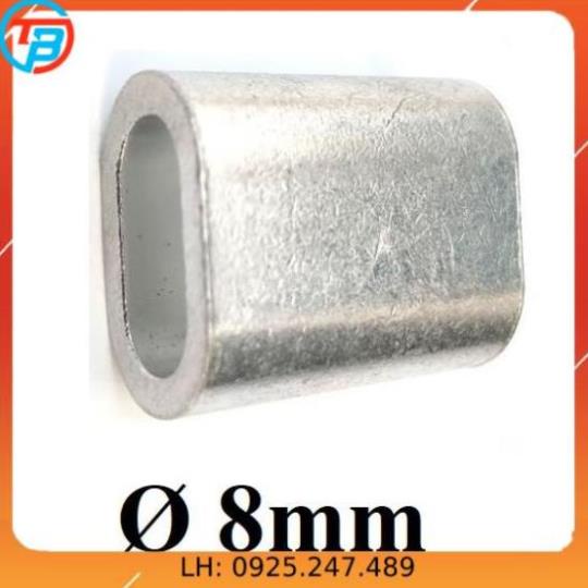 Cốt nhôm đầu nhôm khóa dây cáp[ Phi 8mm ] CÁP THÉP Thái Bình VinàN