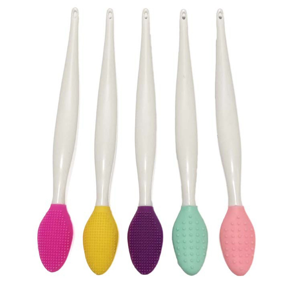 Cọ Silicone Hai Mặt Tẩy Tế Bào Chết Loại Bỏ Mụn Đầu Đen