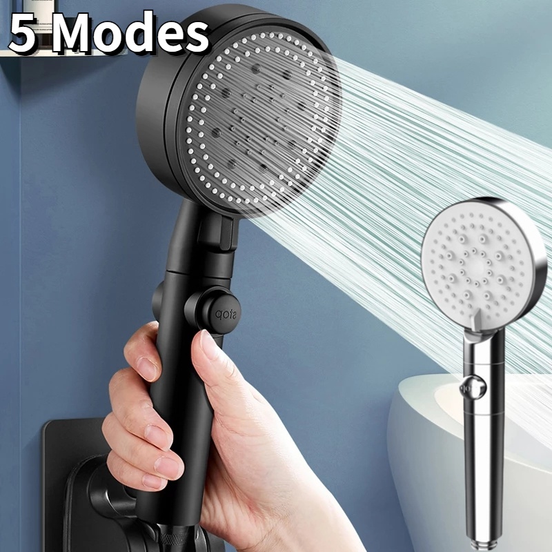 Đầu Vòi Sen Áp Suất Cao 5 Chế Độ Điều Chỉnh Được Tiết Kiệm Nước