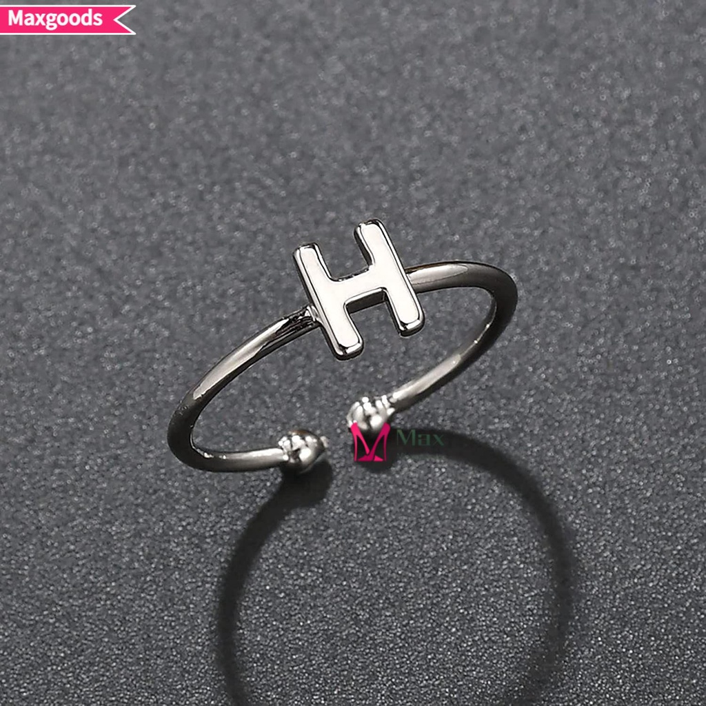 Nhẫn Khắc 26 Chữ Cái MAXG