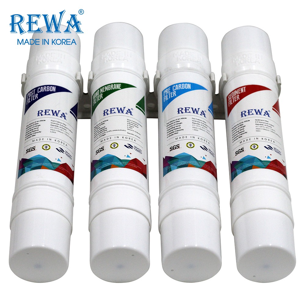 Bộ 4 lõi NANO REWA 11 inch (Sediment, Pre Carbon, Nano, Post Carbon)