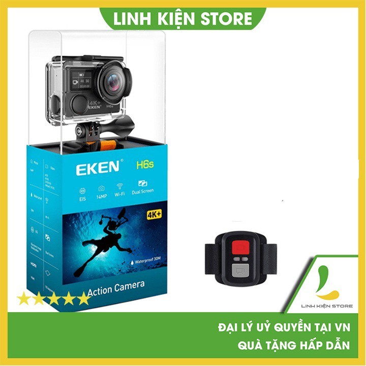 Camera hành trình Eken H6S- Quay video 4K, mắt chụp 14 MP, góc quay lên tới 170 độ