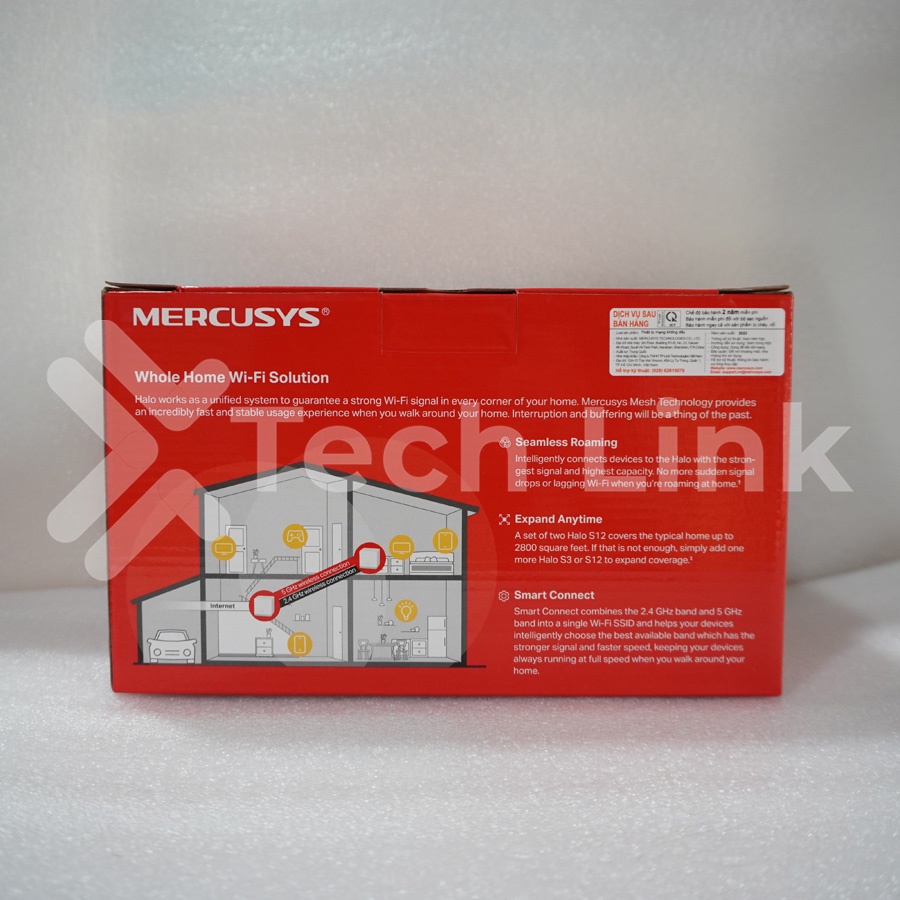 [Hỏa tốc] Hệ Thống Wi-Fi Mesh Mercusys Halo S12 Dành Cho Gia Đình AC1200