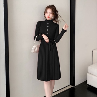 Váy len midi thời trang