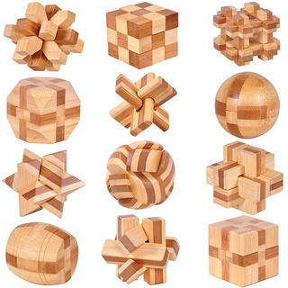 Đồ chơi mở khóa khổng minh 3d bằng gỗ cho bé