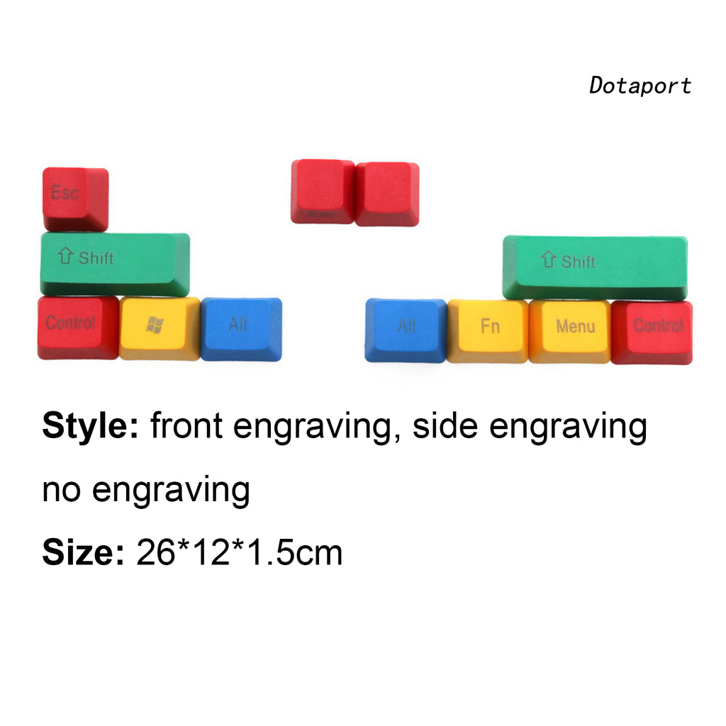 Bộ 12 keycap nhẹ nhiều màu cho bàn phím cơ