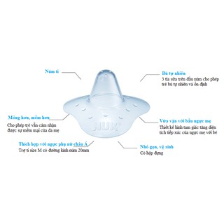 TRỢ TI NUK SILICONE-M