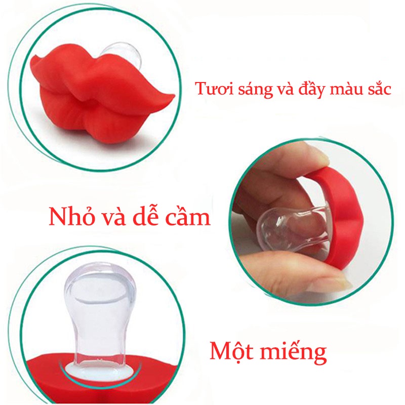 Còn Hàng!Núm Ti Giả Silicone Hình Dạng Ngộ Nghĩnh Cho Bé
