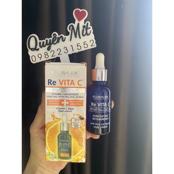 Serum vitamin C kết hợp Retinol thực vật Floslek