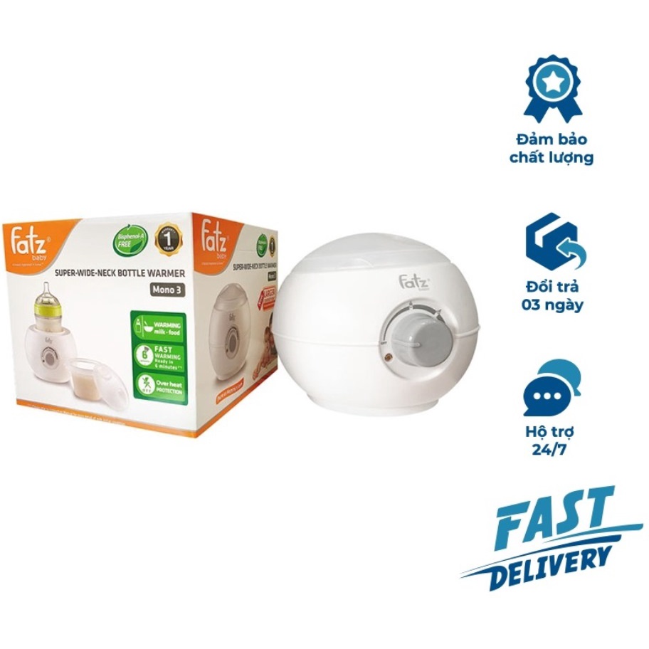 Máy hâm sữa cho bình cổ siêu rộng FATZ Fatzbaby FB3027SL (Công nghệ Korea)