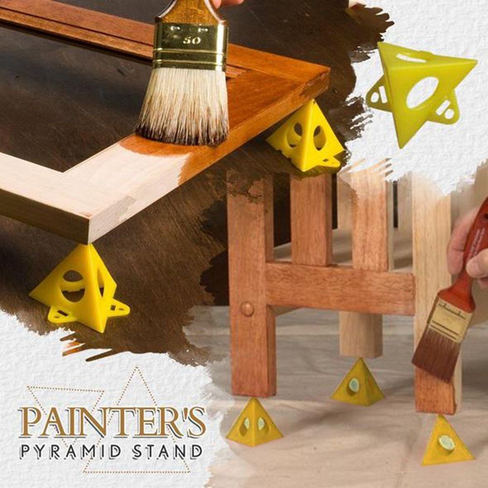 Augustina Giá Đỡ Tranh Canvas Acrylic Hình Kim Tự Tháp Màu Vàng Dễ Nắm Chặt