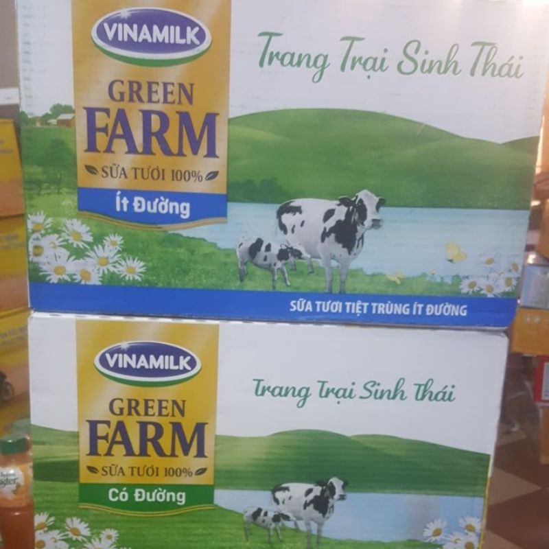 Thùng sữa Green farm vinamilk