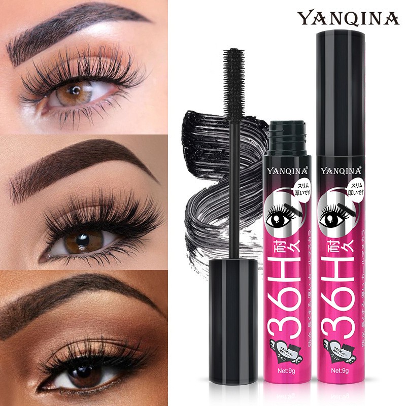 (Hàng Mới Về) Mascara Yanqina 36h Chống Thấm Tạo Hàng Mi Dài Dày Và Cong Tự Nhiên