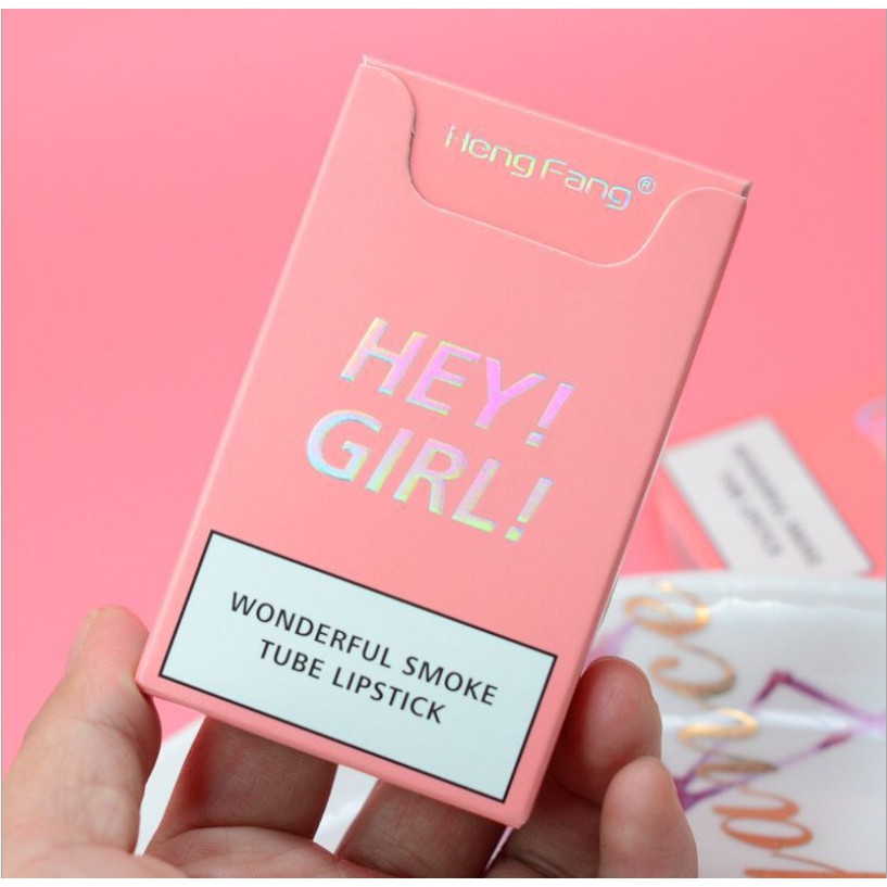 SET Son Kem Lì 4 CÂY HEY GIRL WONDERFUL SMOKE TUBE LIPSTICK HENG FANG Nội Địa Chính Hãng | BigBuy360 - bigbuy360.vn