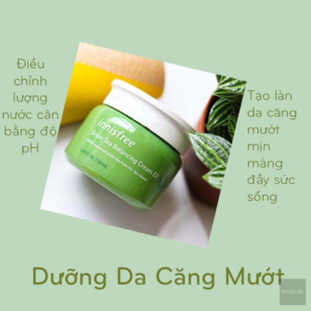 [CHÍNH HÃNG 100%] KEM DƯỠNG TRẮNG DA TRÀ XANH INNISFREE TỪ HÀN QUỐC