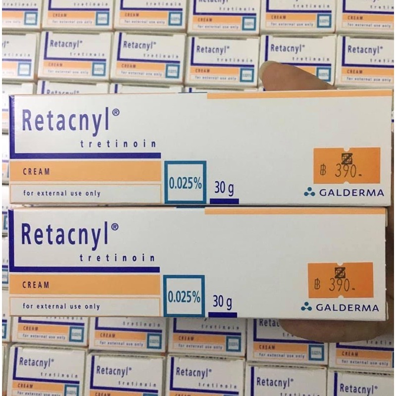 Tretinoin Retacnyl 0.025% - Tretinoin Retacnyl 0.05 Cream Giúp Giảm Mụn Và Ngăn Ngừa Lão Hoá