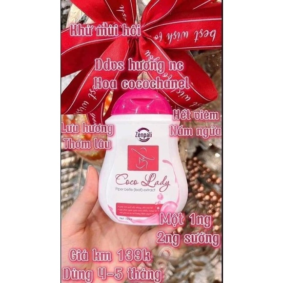 Dung dịch vệ sinh COCO LADY zenpali 150ml, dung dịch vệ sinh phụ nữ Coco Lady