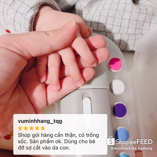 Máy dũa móng tay cho bé moaz bebe mb-015, máy giũa móng trẻ em có đèn pin - ảnh sản phẩm 9