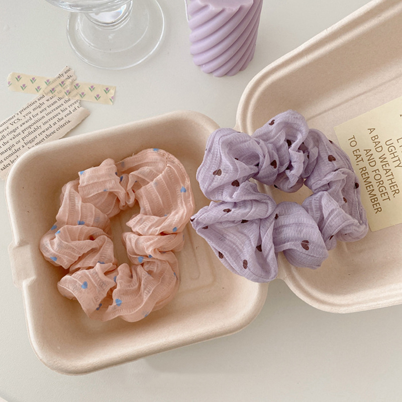 Chun buộc tóc đuôi ngựa có độ đàn hồi cao/ màu sắc cổ điển