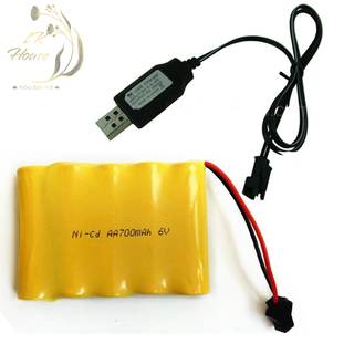 Pin sạc 6V 1000mah jack SM