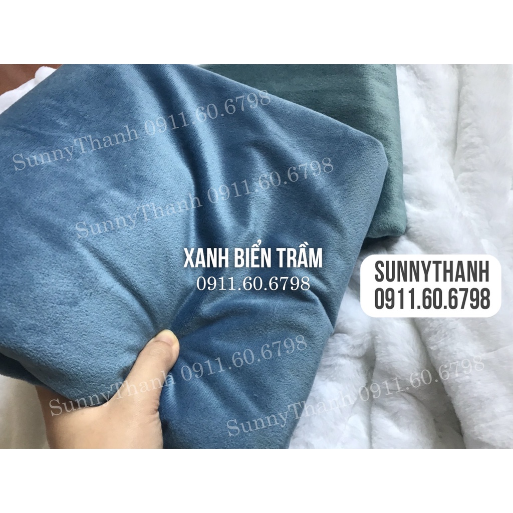 Vải lông Nhung lạnh Hàn Quốc cao cấp SunnyThanh