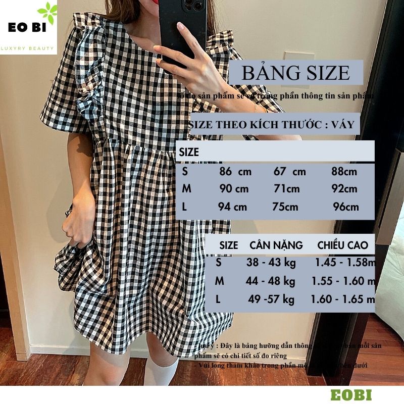 Váy babydoll đôi bạn thân kiểu dáng hàn quốc ulzzang ,đầm công chúa tiểu thư bánh bèo dễ thương -EOBI