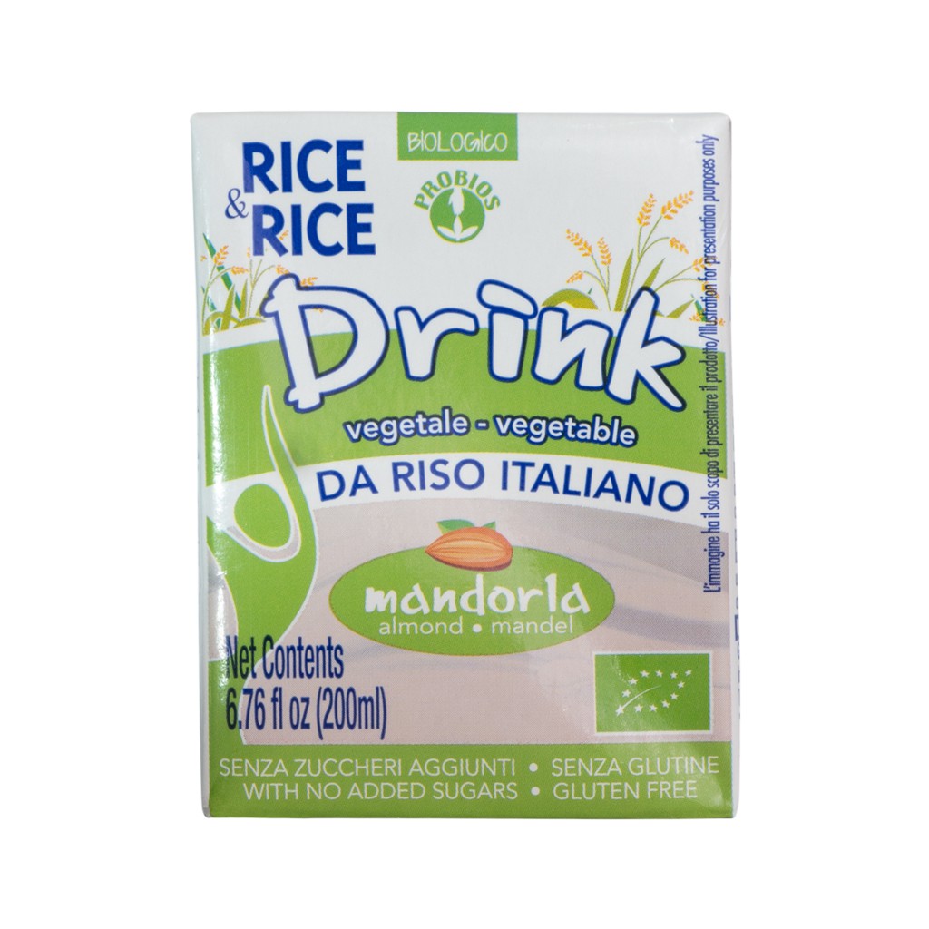 Sữa Gạo Hạnh Nhân Hữu Cơ 200ml ProBios Organic Rice Drink With Almond
