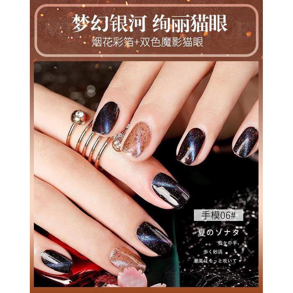 (Mã 21-28) Sơn gel mắt mèo TP 9D , bảng 28 màu có chọn lẻ, chai 15ml