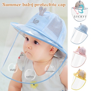 Mũ Tai Bèo Có Tấm Che Mặt Trong Suốt Bảo Vệ Chống Bụi / Tia Uv Cho Bé