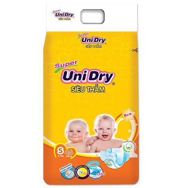 COMBO 3 GÓI Tả dán unidry S46/M42/L38/XL34( TẶNG KHĂN ƯỚT 20 TỜ)