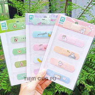 Set 5 miếng băng cá nhân hoạt tiết cute