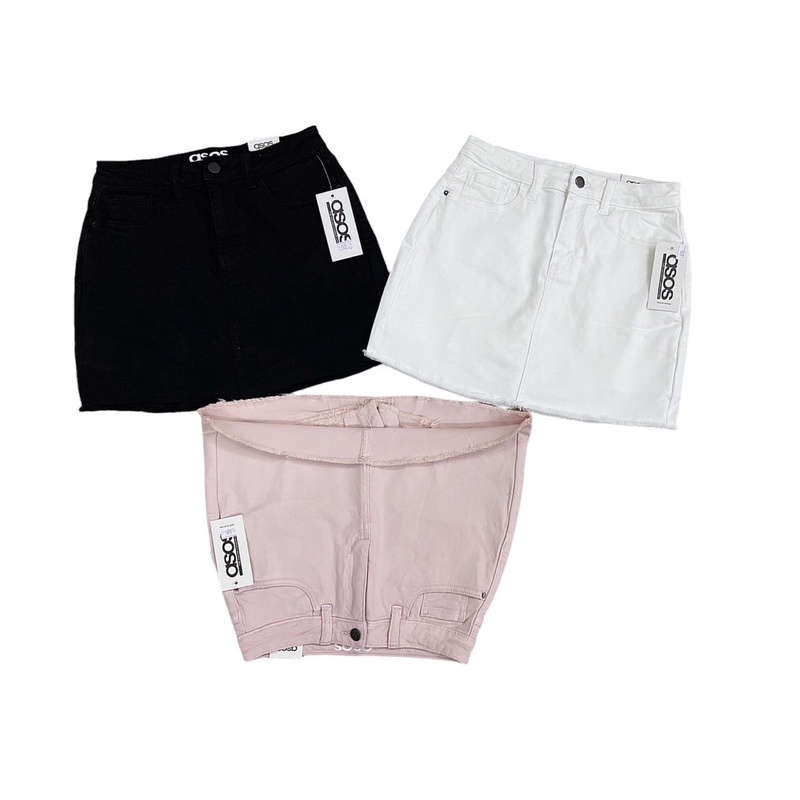 váy jeans màu có quần