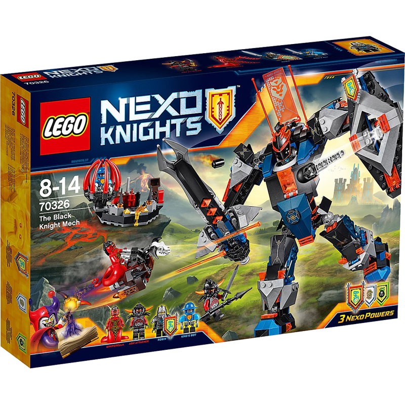 LEGO Nexo Knights 70326 Robot Hiệp Sĩ Người Máy Khổng Lồ Đen