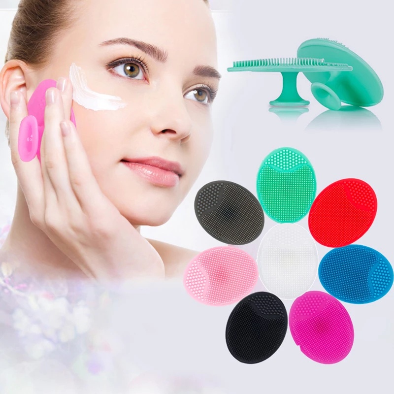 Bàn chải silicone rửa mặt tẩy tế bào chết cho bé