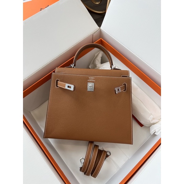Túi HM Kelly nguyên bản TAG BẠC - DA NHẬP KHẨU - FULL BOX