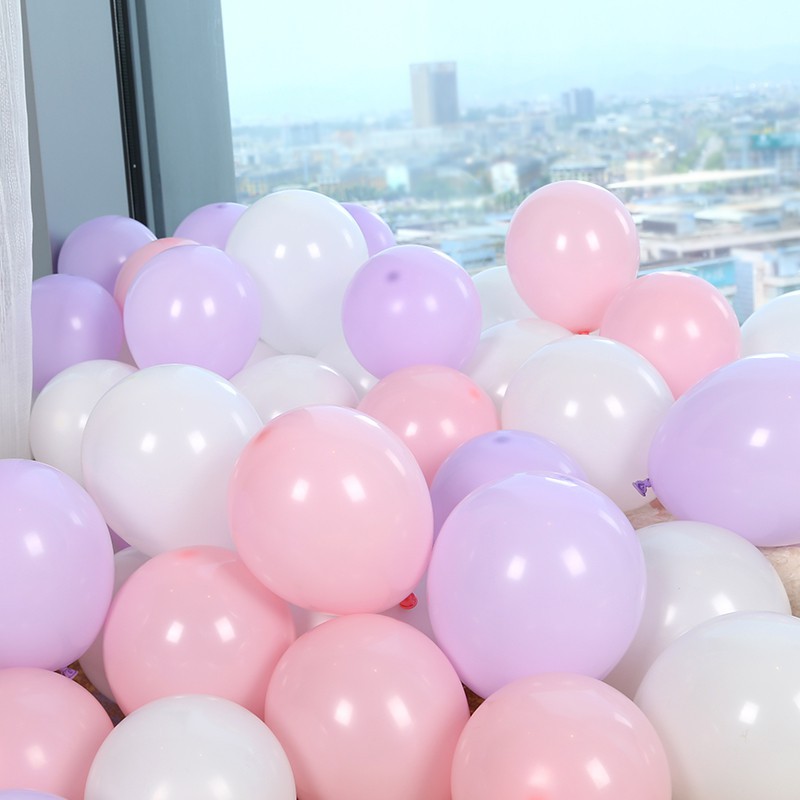 100 bóng macaron pastel sz 5" trang trí sinh nhật kết cổng tỏ tình