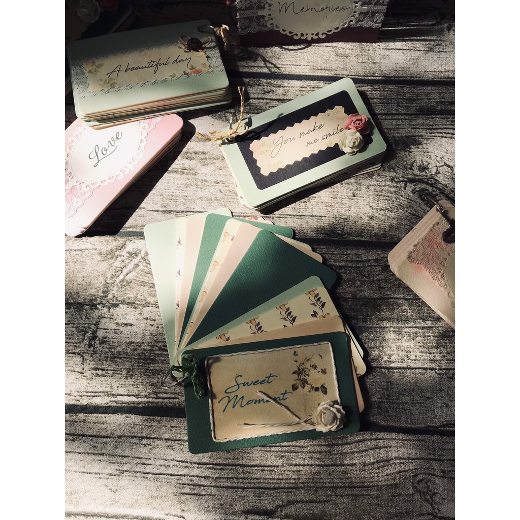 Album Loại Nhỏ Dán Ảnh Đơn Giản, Trang Trí Thủ Công