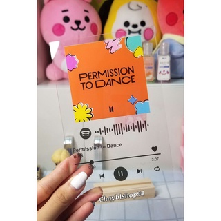 Khung ảnh mica Spotify phát nhạc BTS