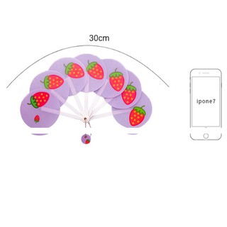 Quạt xòe cầm tay Cute Fruit
