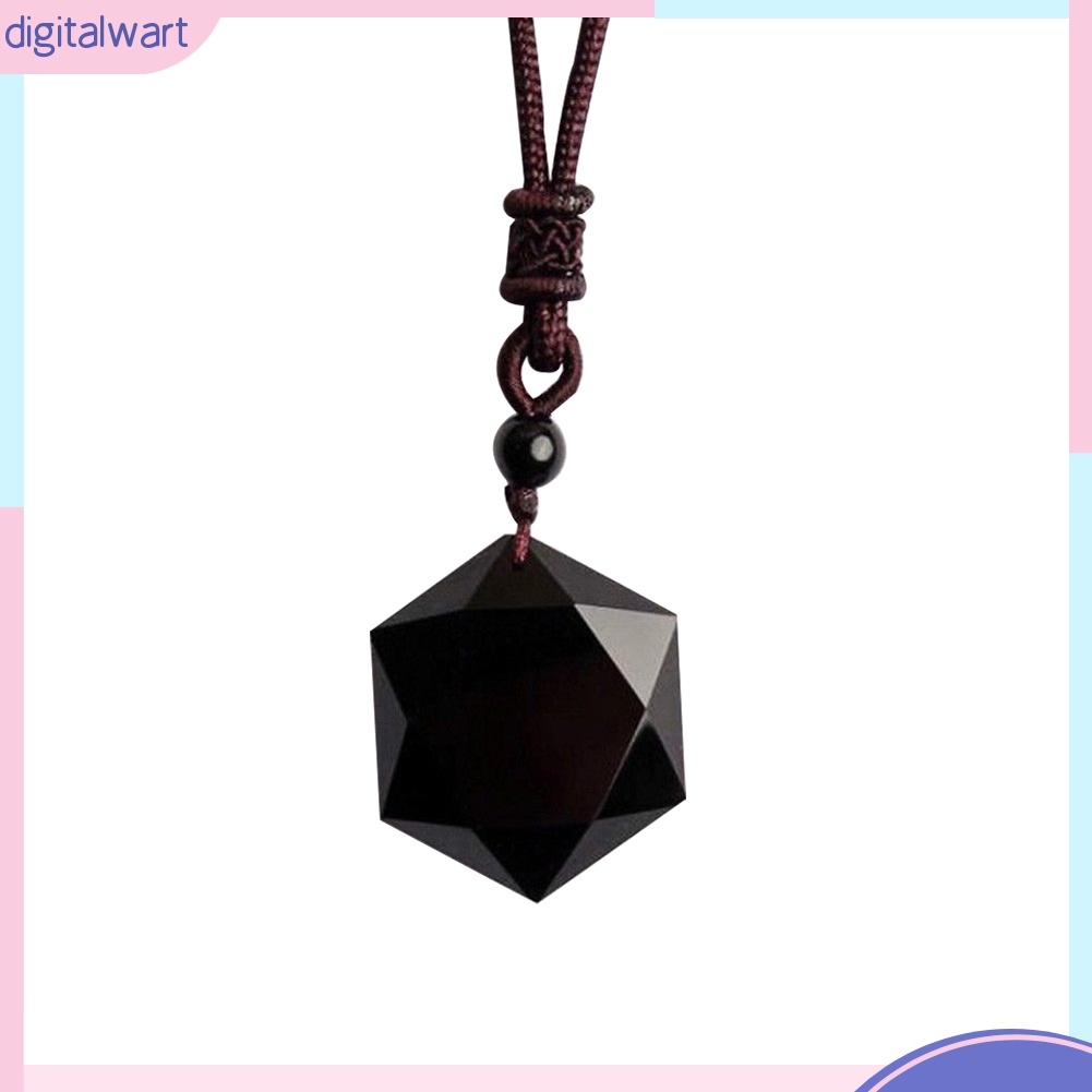 Vòng cổ Mặt Đá Obsidian Nhân Tạo Thời Trang