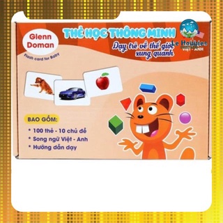 Flashcards Dạy Trẻ Thế Giới Xung Quanh theo phương pháp Glenn Doman 100 Thẻ