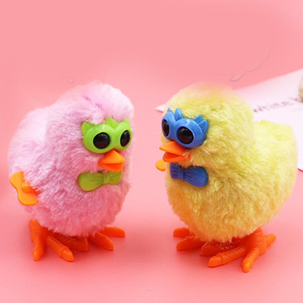 |Superbaby| Đồ Chơi Gà Nhồi Bông Lên Dây Cót Hoạt Hình Dễ Thương Cho Bé