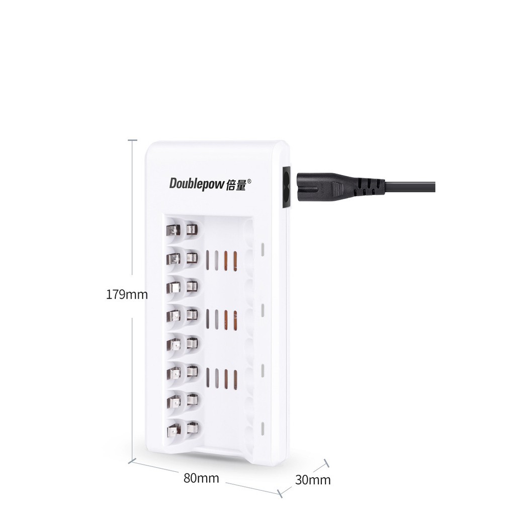 ✪SIÊU GIẢM GIÁ✪ Bộ Pin Sạc 8 đèn 8 Pin AA/AAA DP-K18 cho micro karaoke, đồ chơi, chuột máy tính, máy ảnh