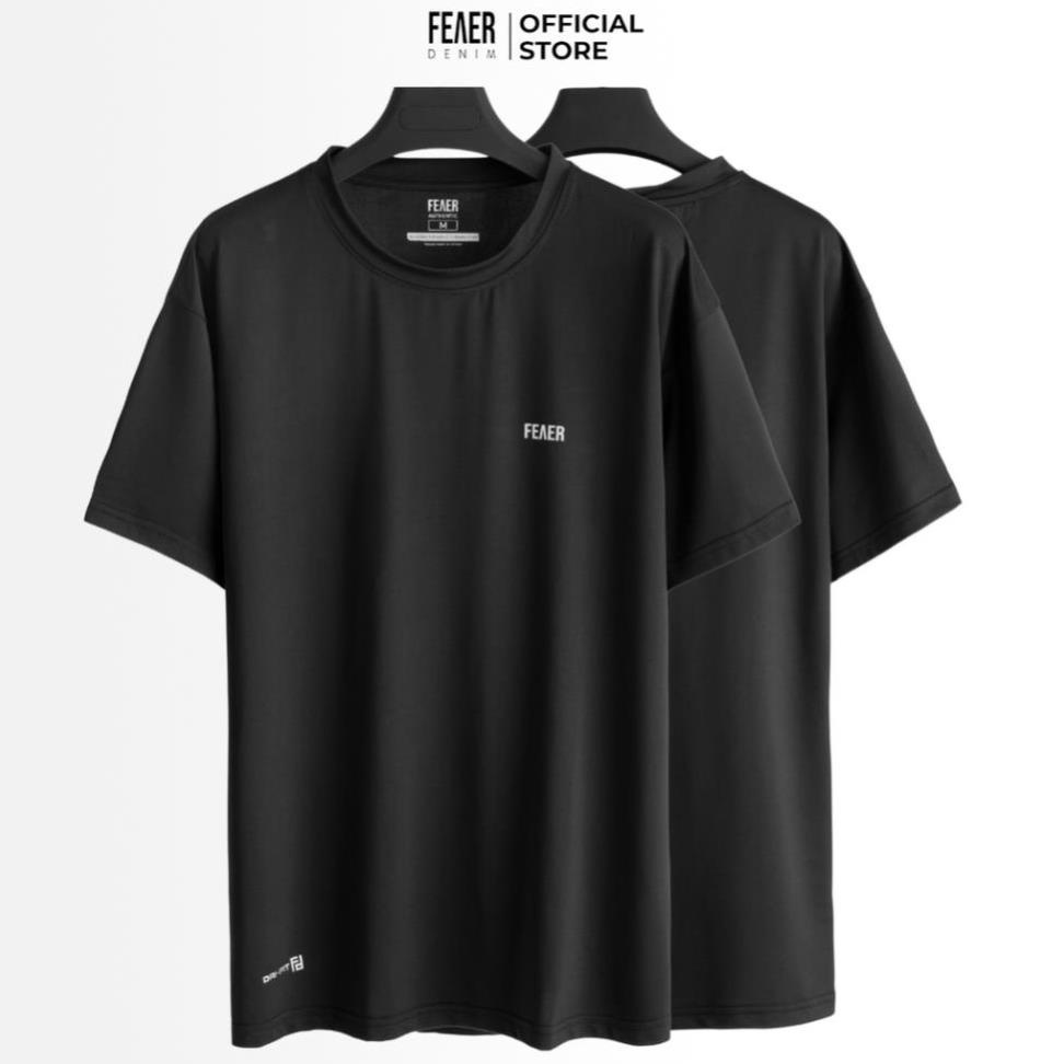 Áo thun nam cao cap chất thấm hút nhẹ thoải mái vải thun lạnh DRI FIT màu đen