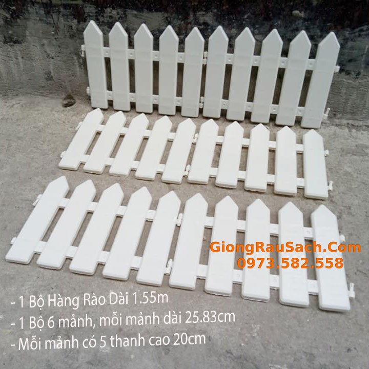 50 Hàng Rào nhựa trang trí 20cm